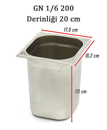 GASTRONOM KÜVET 1/6 200